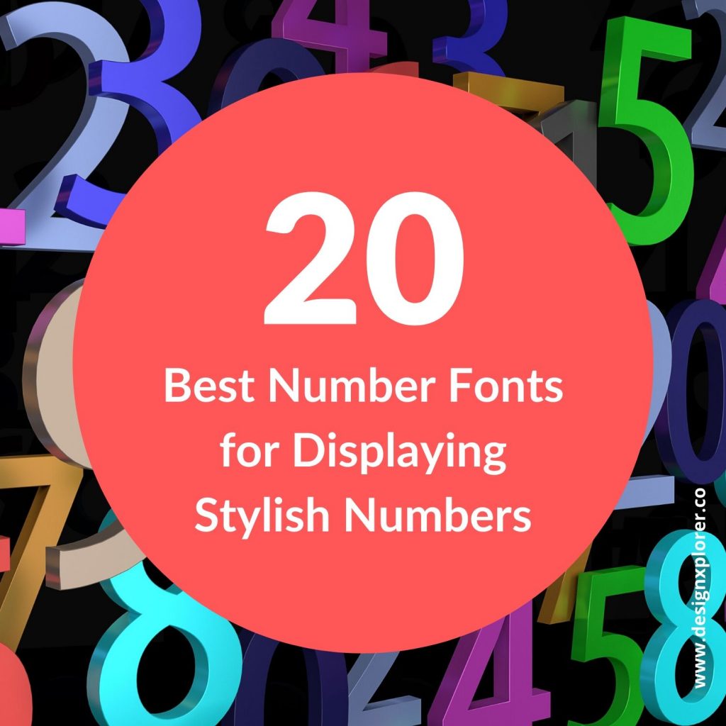 20 Best Number fonts for Displaying Stylish Numbers