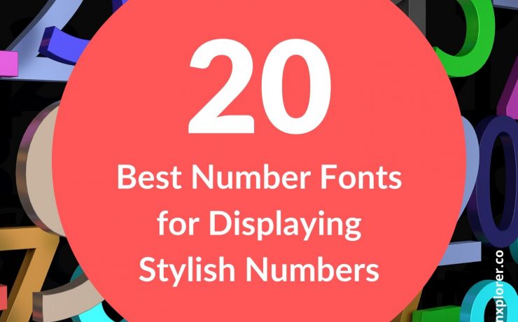 20 Best Number fonts for Displaying Stylish Numbers