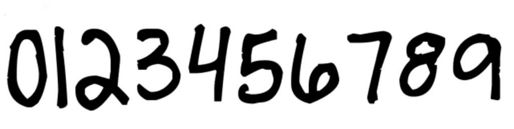 Best Number Fonts - Handwritingg  Font