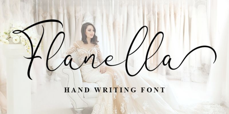 Best Cursive Fonts - Flanella Font