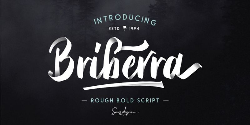 Best Cursive Fonts - Bribera  Font