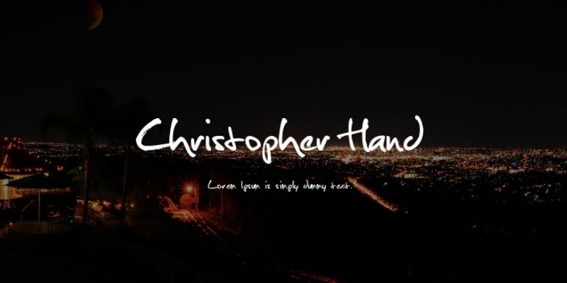 Best Cursive Fonts - Christopher Hand  Font