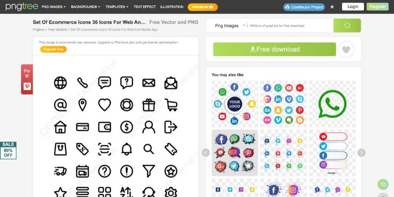 pngtree - Best Websites to Download Icons