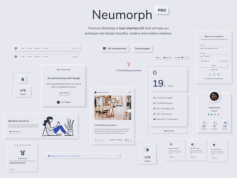 Neumorphism UI - Neumorphism inspired User Interface Kit