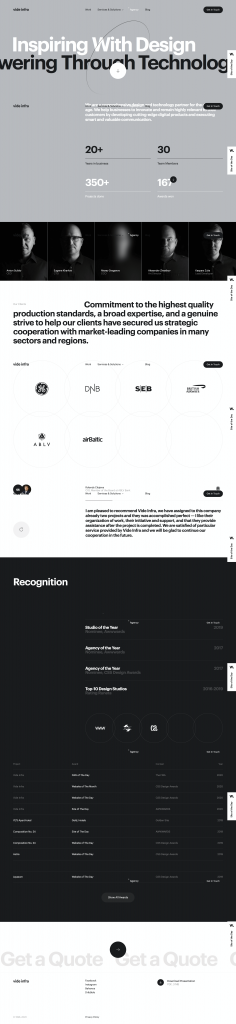 Videinfra.com -  A top UX, web and product design agency's website
